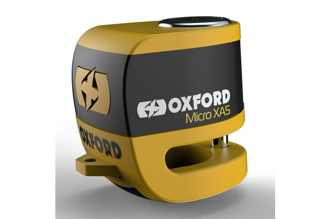 Skivbromslås med alarm Micro XA5 Oxford gul