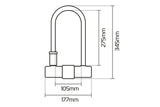 U-lock Magnum with bracket Oxford 170x315mm