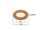 Washers / Copper Gaskets M8x14x1,50mm (12 pcs.)