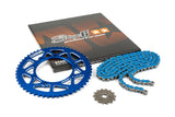 Chain Kit 13x53 - 420 Stage6 aluminium CNC blue Derbi Senda X-treme