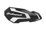 Handguards Polisport MX Flow black / white CRF 250 / 450 mechanic clutch