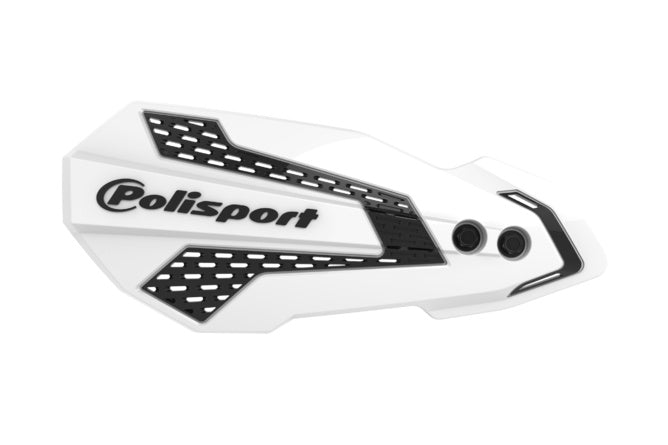 Handskydd Polisport MX Flow vit / svart CRF 450 hydraulisk koppling