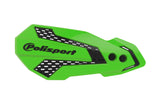 Handguards Polisport MX Flow green / black Kawasaki