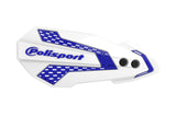Handguards Polisport MX Flow white / blue Yamaha