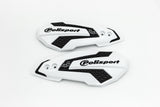 Spare Shields handguards Polisport MX Flow white / black