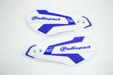 Spare Shields handguards Polisport MX Flow white / blue