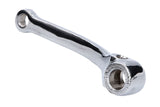 Pedal Crank Arm left chrome moped