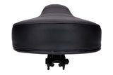 Seat flat 60mm quilted black moped