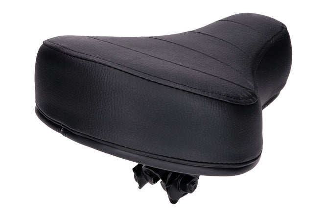 Säte platt 60mm vadderat svart moped