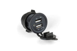 USB socket, 2 ports, 12V