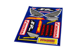 Sticker Sheet Sponsor Honda Wings 33x22cm