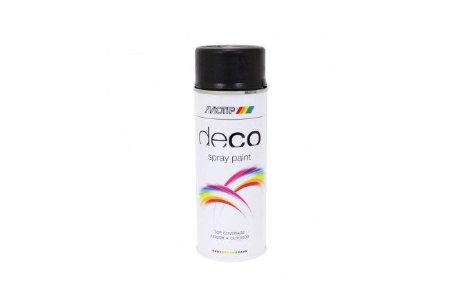 Sprayfärg MoTip nitrobaserad matt djup svart 400ml
