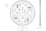Rear Sprocket 53 teeth - 420 Doppler Masai Rider 50