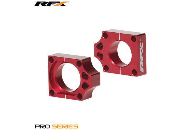 Kedjespännare / Axelblock RFX Pro röd CR / CRF efter 2002