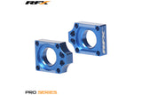Chain Tensioners / Axle Blocks RFX Pro blue YZ 125 / 250 after 2009