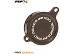 Oil Filter Cover RFX Pro hard anodized - Kawasaki KXF 450 2006-2015