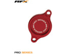 Oil Filter Cover RFX Pro red Suzuki RM-Z 250 / 450