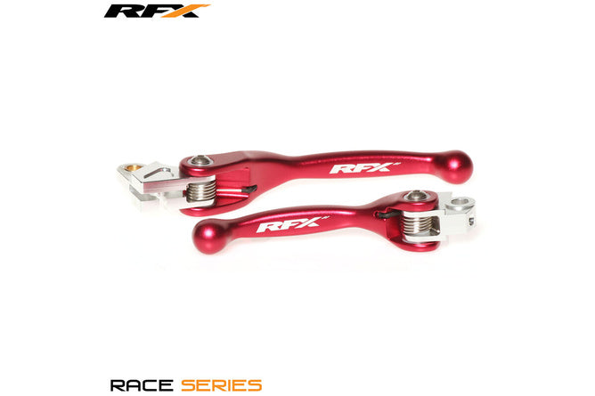 Lever Set RFX Race vikbar smidd röd CR 85 / CRF 150