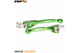 Lever Set RFX Race folding forged green Kawasaki KXF 450