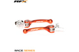 Lever Set RFX Race folding forged orange KTM (Brembo brake / Brembo clutch)