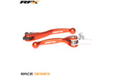 Lever Set RFX Race folding forged orange KTM (Brembo brake / Magura clutch) 2009-2012