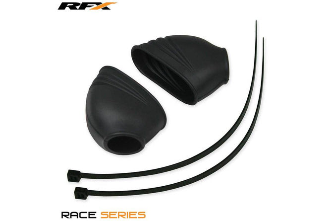 Skyddande Gummiskydd fotpinnar RFX Race svart universell
