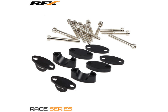 Handlebar Riser Kit RFX Race 28.6mm svart universal 25mm / 30mm / 35mm / 40mm