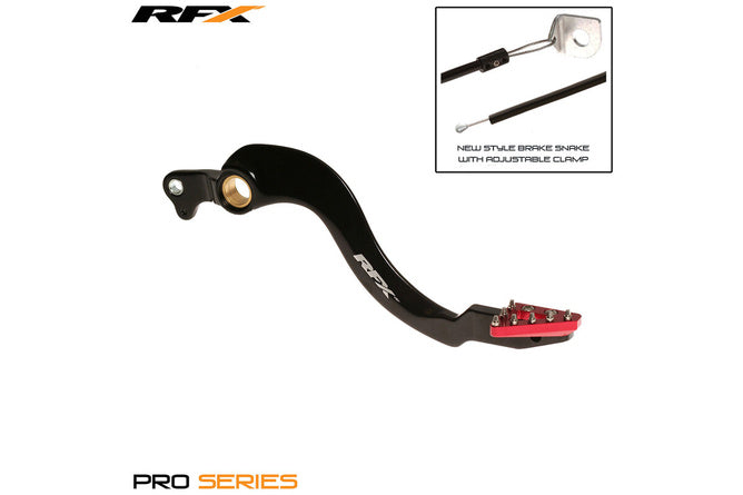 Bromspedal RFX Pro standard hårdanodiserad svart / röd Honda CRF 250 / 450