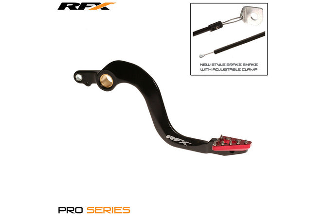 Bromspedal RFX Pro svart / röd Honda CR 250