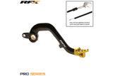 Brake Pedal RFX Pro folding black / yellow Suzuki RM 125