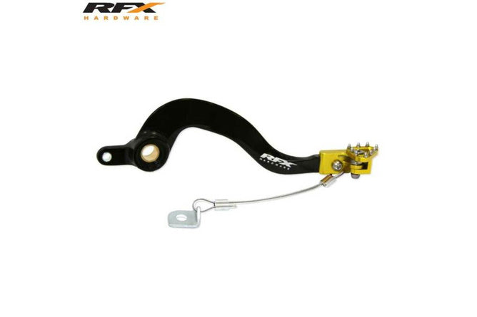 Bromspedal RFX Pro standard svart / gul Suzuki RM 125