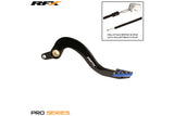 Brake Pedal RFX Pro standard hard anodized black / blue Yamaha YZF / WRF 250