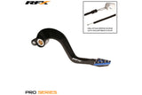 Brake Pedal RFX Pro standard hard anodized black / blue Yamaha YZ 125 / 250