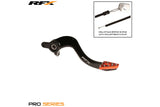 Brake Pedal RFX Pro standard hard anodized black / orange KTM / Husqvarna before 2016