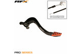 Brake Pedal RFX Pro standard hard anodized black / orange KTM 85