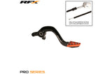 Brake Pedal RFX Pro standard hard anodized black / orange KTM 65