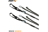 Tie Down Straps RFX Race Series 1,0 grey / black with loop u0026 carabiner