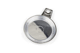Tax Disc Holder round plastic chrome