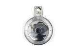 Tax Disc Holder round plastic chrome