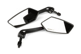 Mirror set KOSO GT, 2 pcs. (RH + LH), black, M8 thread