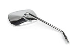 Mirror RMS, right, trapezoidal, chrome