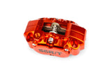 4-piston Caliper with adapter Brembo Stage6 R/T Orange