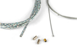 Throttle Cable Kit universal 1.2mm x 2 meters Motoforce Racing Lazer chrome