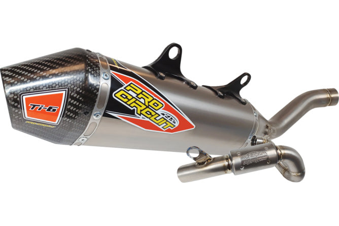 Avgassystem KTM SX-F 250 / 350 / Husqvarna FC 250 / 350 Pro Circuit Ti-6 titanium / kolfiber 2023