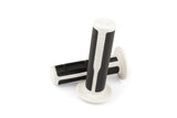 Poignées Scooter Stage6 Ultimate Grips Noir et Blanc