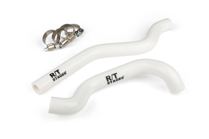 Radiatorslangset Stage6 R/T vit Beta / Rieju / Sherco 50