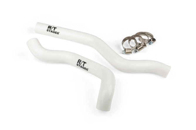 Radiatorslangset Stage6 R/T vit Beta / Rieju / Sherco 50