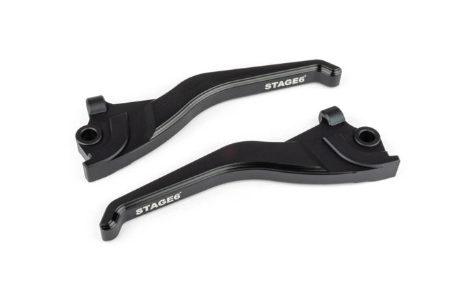 Bromshandtag Stage6 CNC Dual-Färg Yamaha Aerox svart