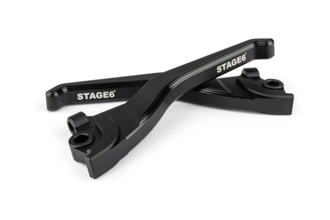 Bromshandtag Stage6 CNC Dual-Färg Yamaha Aerox svart