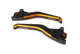 Brake Levers Stage6 CNC Dual-Color Yamaha Aerox black/orange